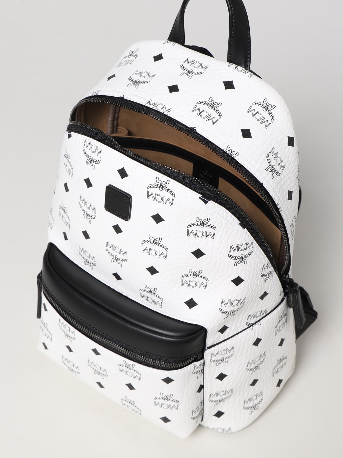 MCM Backpack and bumbags Men MMKBATQ02EG Fabric Gray Black 477,75€