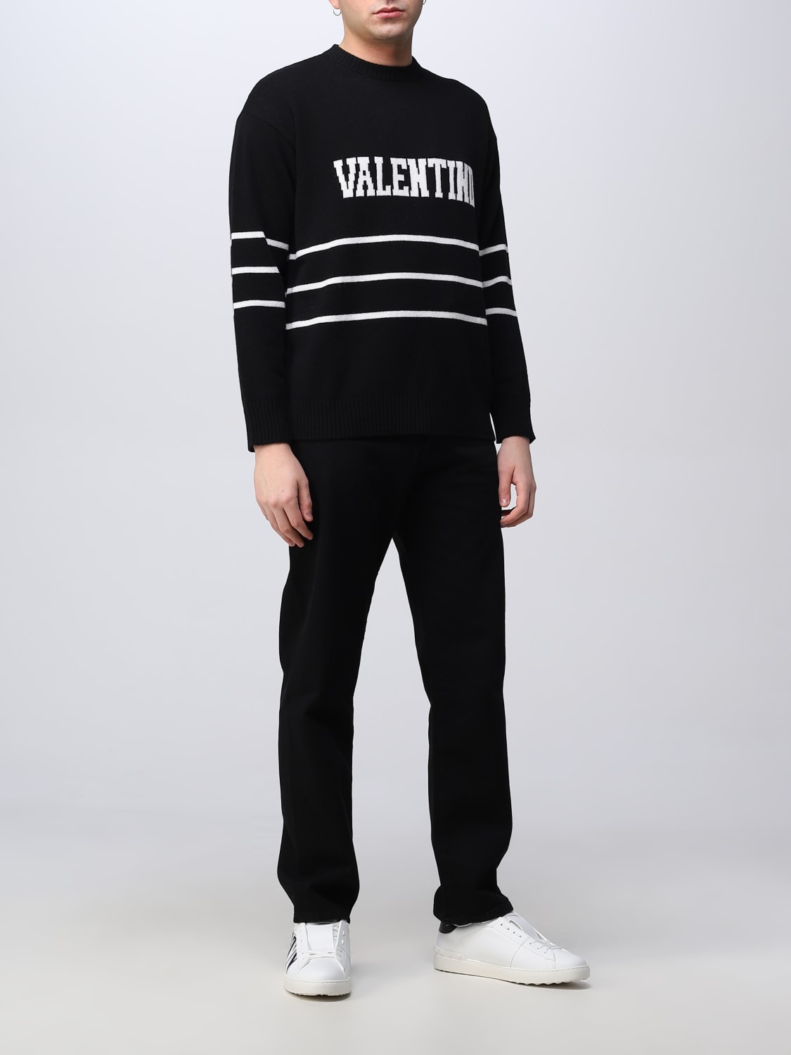 VALENTINO: sweater for man Black | Valentino online on GIGLIO.COM