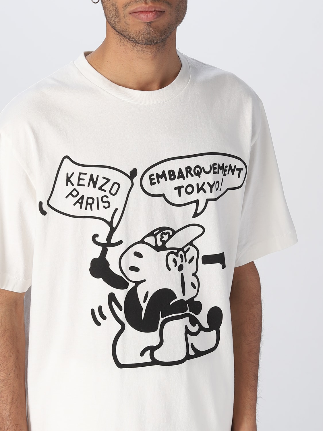 T-shirt Kenzo: T-shirt Kenzo in cotone beige 2