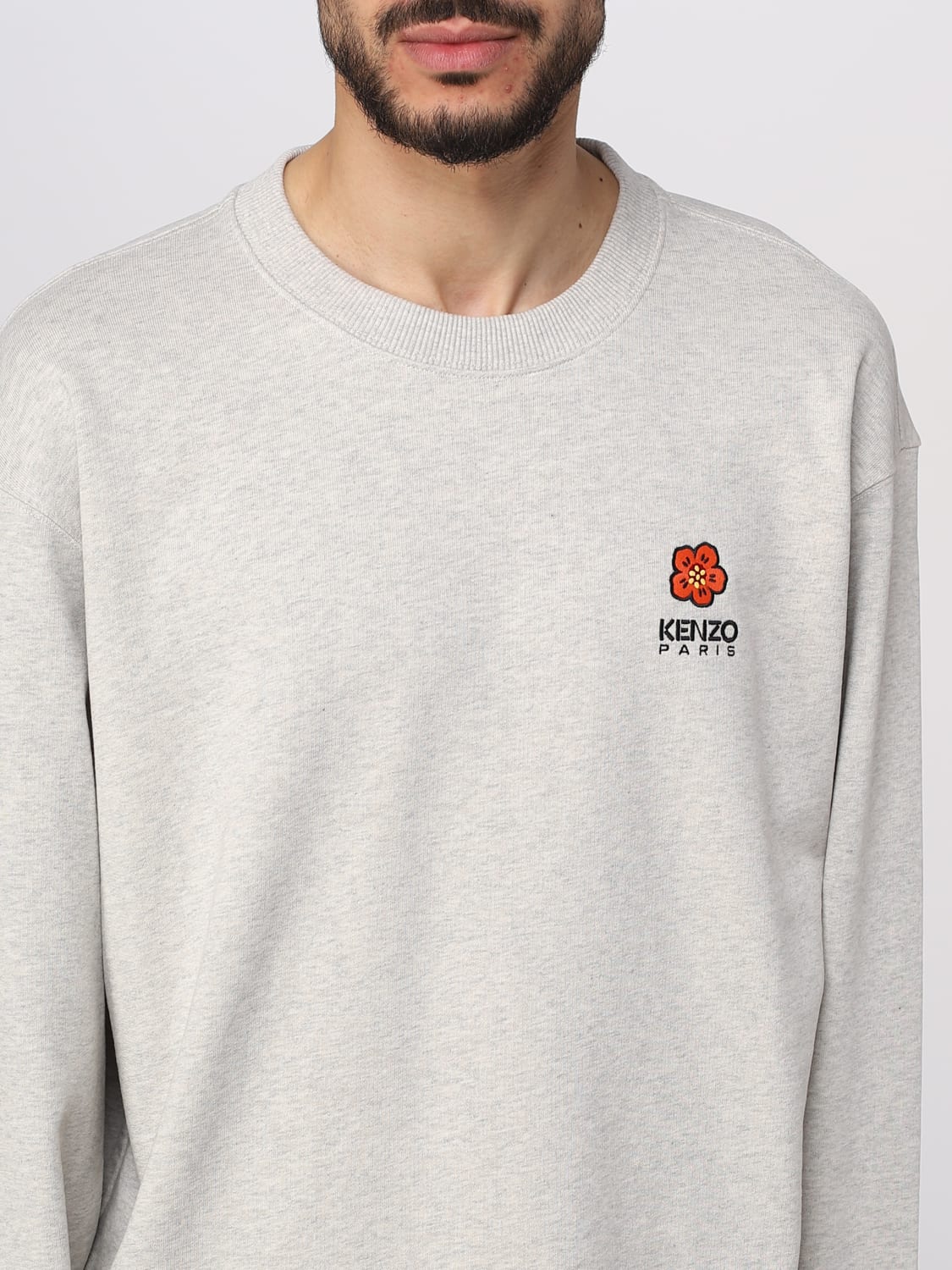 KENZO: sweatshirt for man - Grey | Kenzo sweatshirt FD55SW4404MF online ...