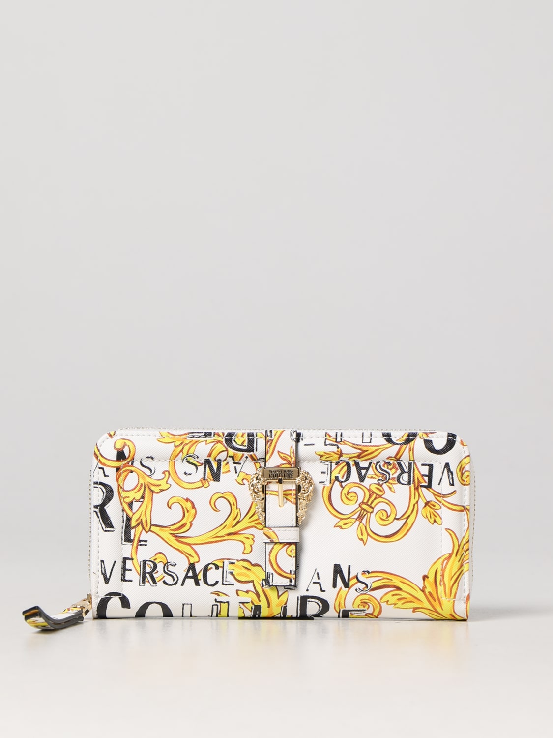 Versace Jeans Couture Outlet: wallet for woman - White | Versace