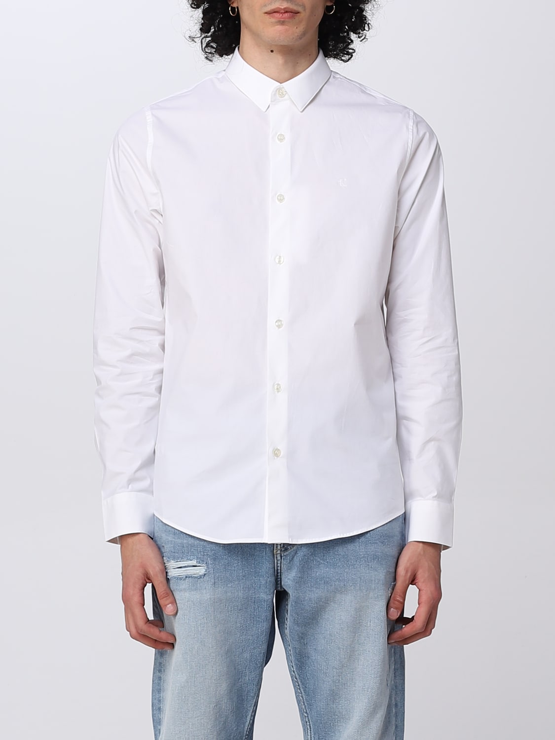 CALVIN KLEIN shirt man - White | Calvin Klein Jeans shirt J30J319065 online on GIGLIO.COM