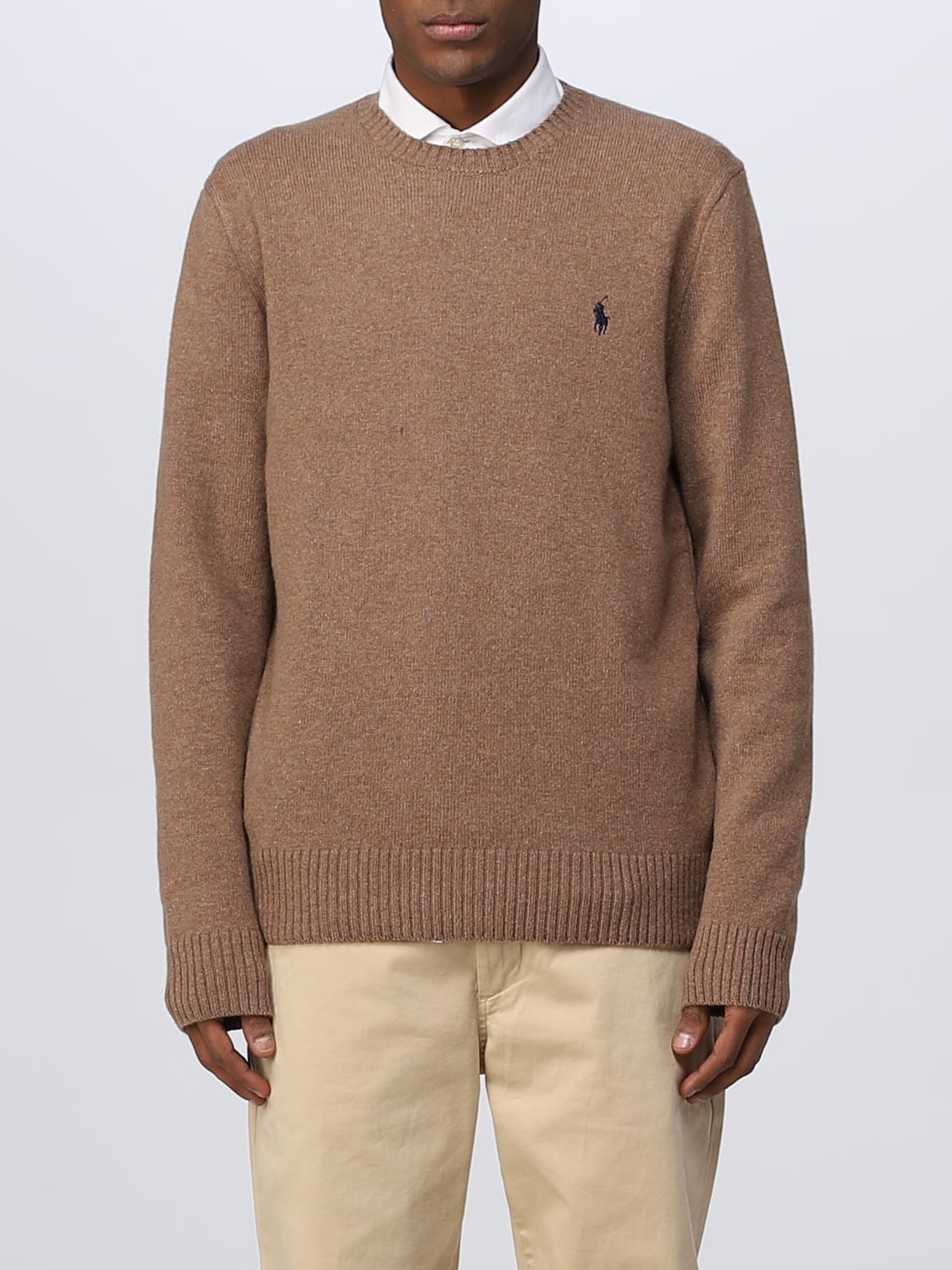 Ruim Dij Bijna dood POLO RALPH LAUREN: sweater for man - Brown | Polo Ralph Lauren sweater  710878292 online on GIGLIO.COM