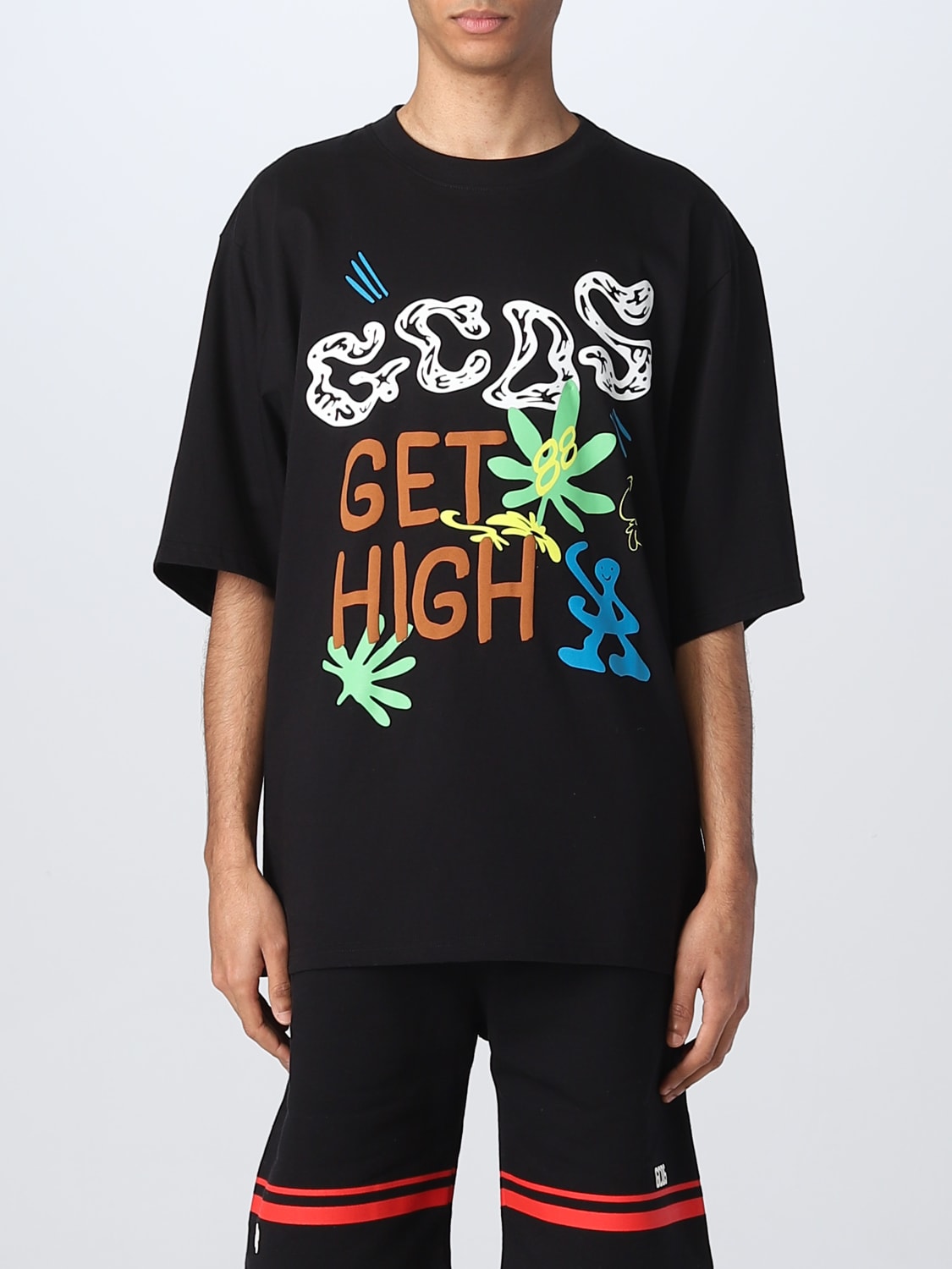 T-shirt Gcds: T-shirt Gcds con stampa Hippy nero 2