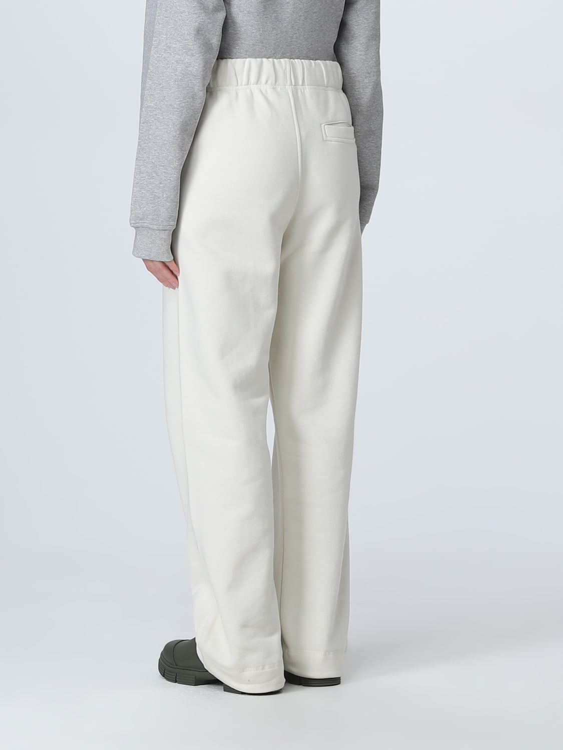 Ganni Outlet: pants for woman   White   Ganni pants T online