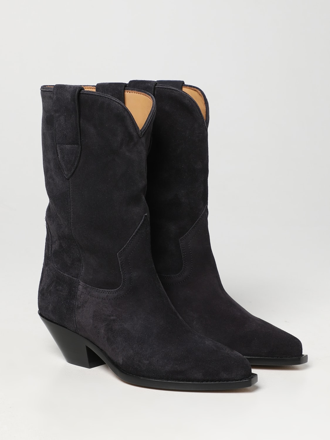 ISABEL MARANT: flat ankle boots for woman - Black | Isabel Marant flat ankle boots online on GIGLIO.COM