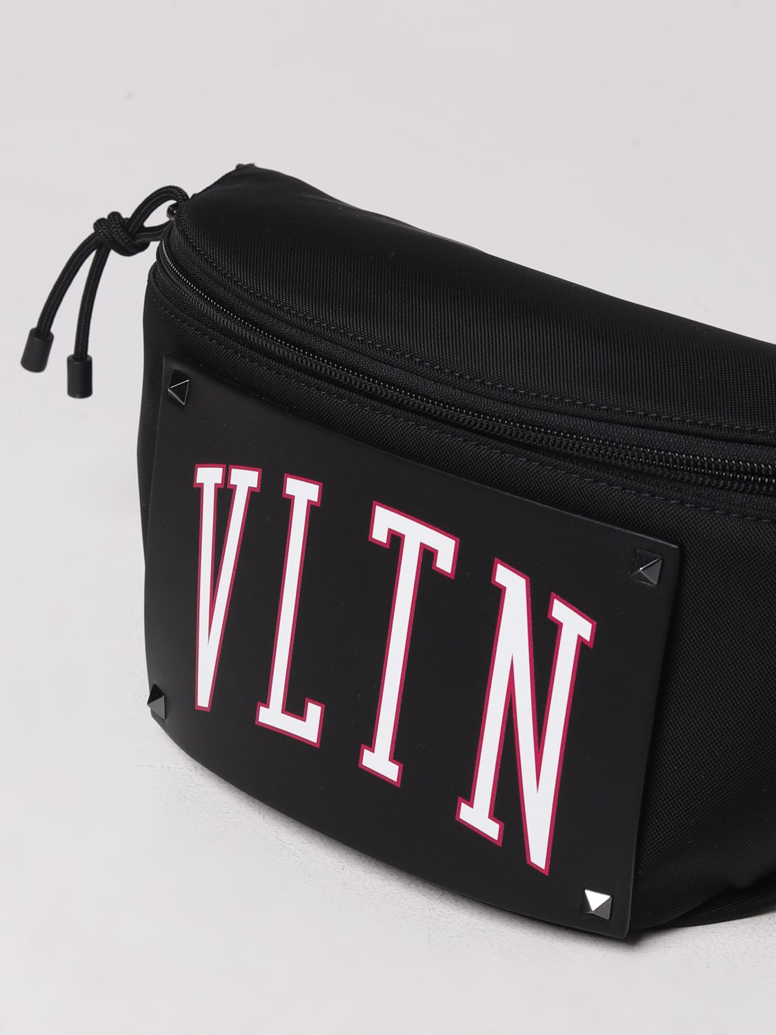 Valentino Garavani Men's Vltn Nylon Belt Bag - Black - Belt Bags
