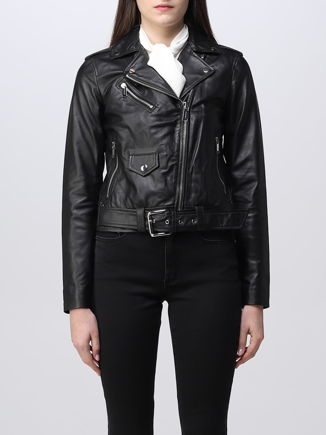 ros samarbejde Halvkreds MICHAEL KORS: jacket for woman - Black | Michael Kors jacket MB92HYG8RK  online on GIGLIO.COM