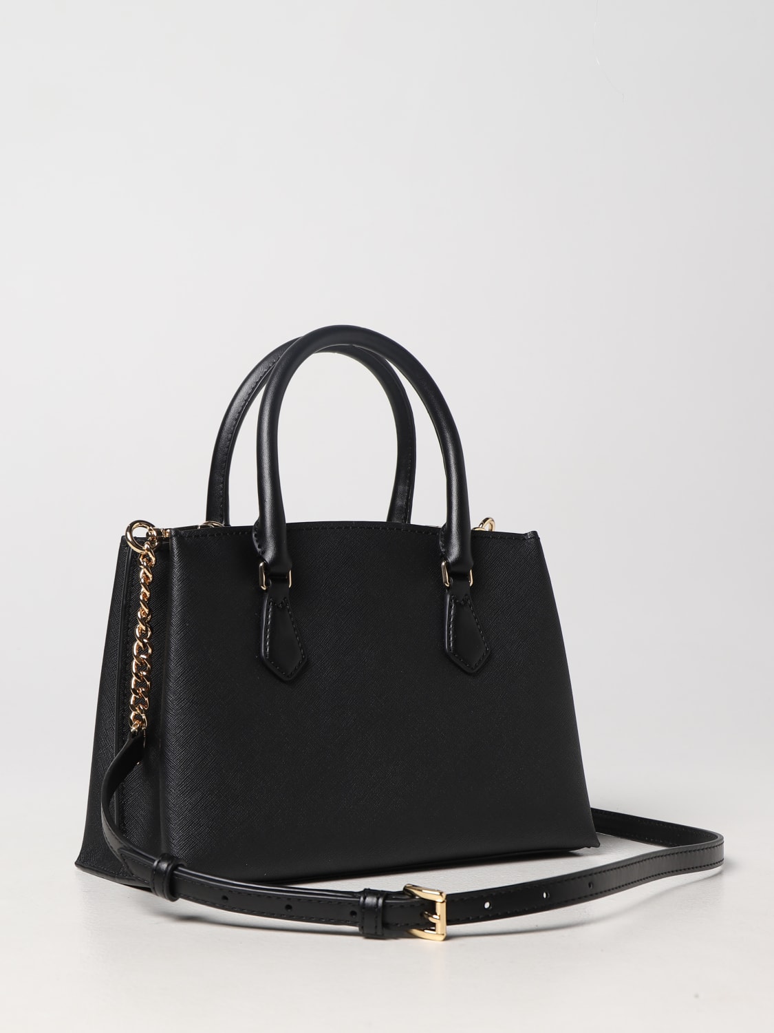 Michael Kors Outlet: Michael bag in saffiano leather - Black