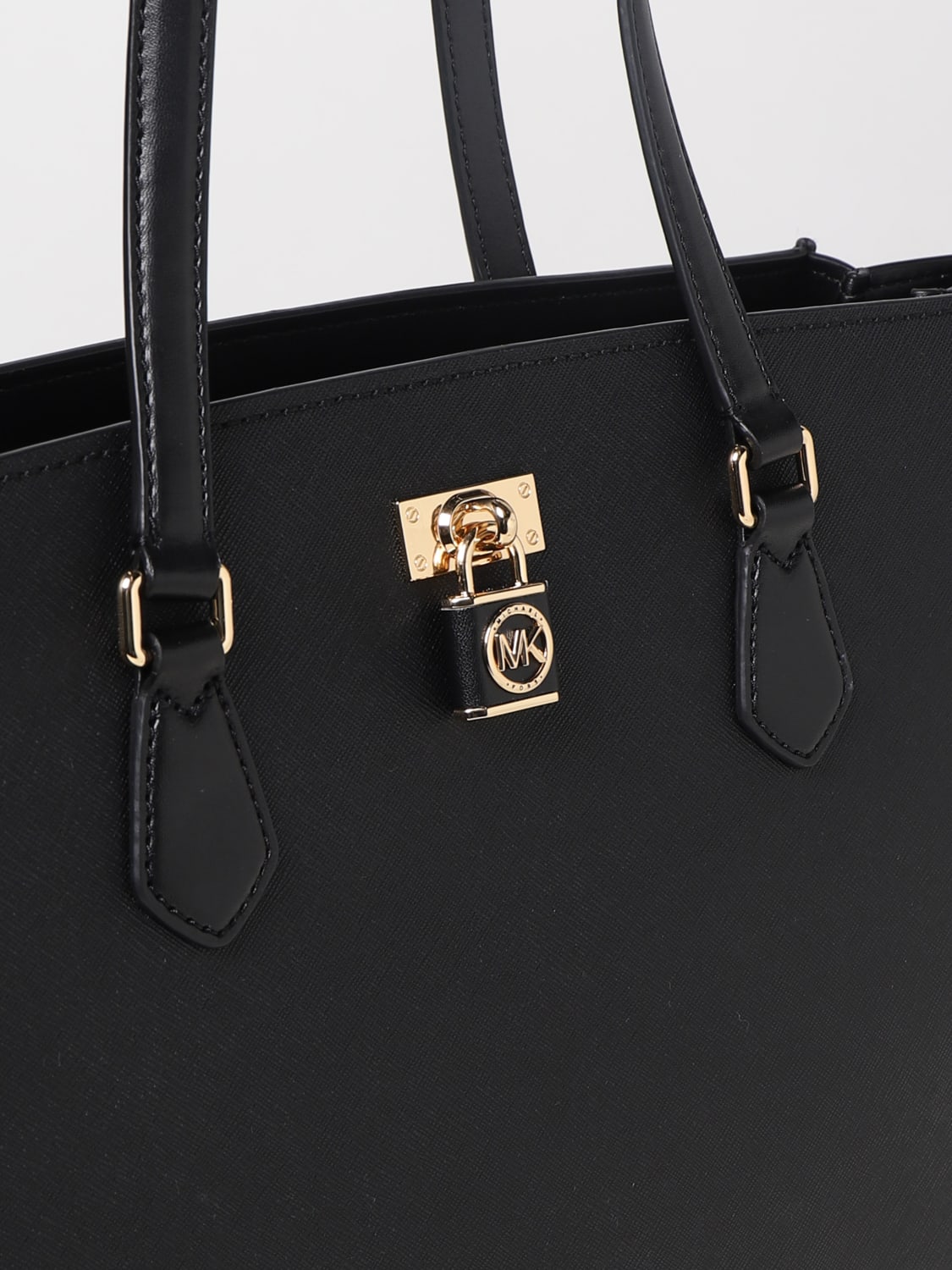 Michael Kors Outlet: Michael Ruby bag in saffiano leather - Black