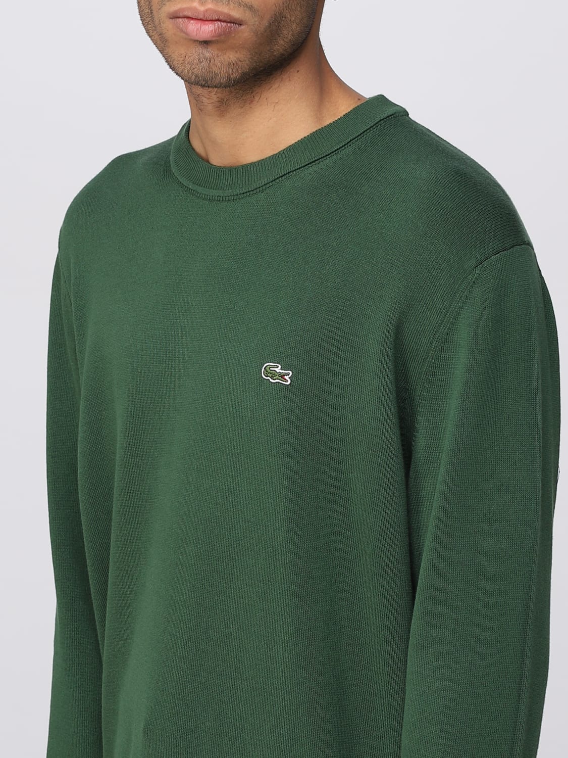 LACOSTE: sweater for man - Green Lacoste sweater AH2193 at