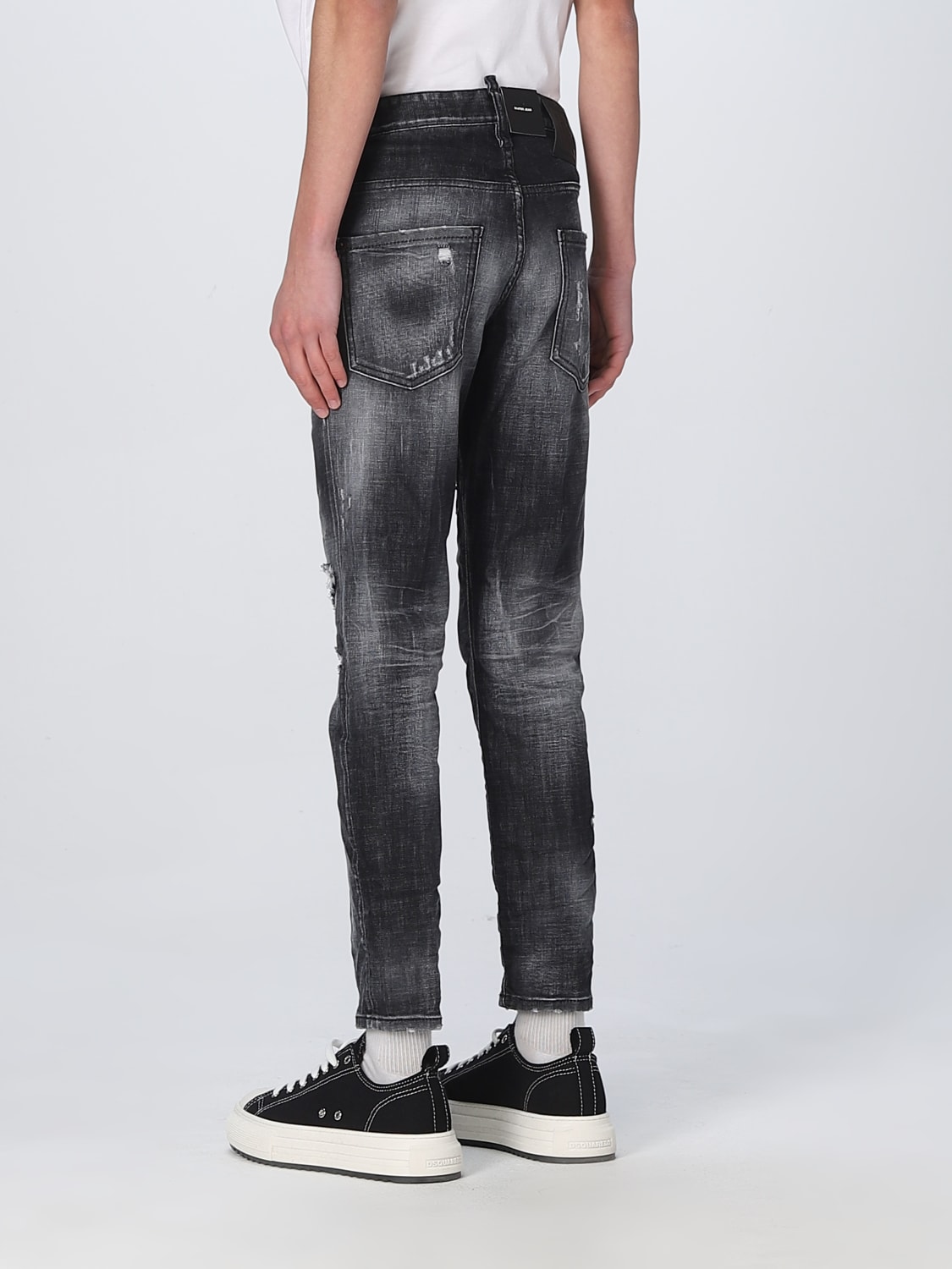 Arthur industri homoseksuel DSQUARED2: denim jeans - Black | Dsquared2 jeans S71LB1142S30357 online on  GIGLIO.COM