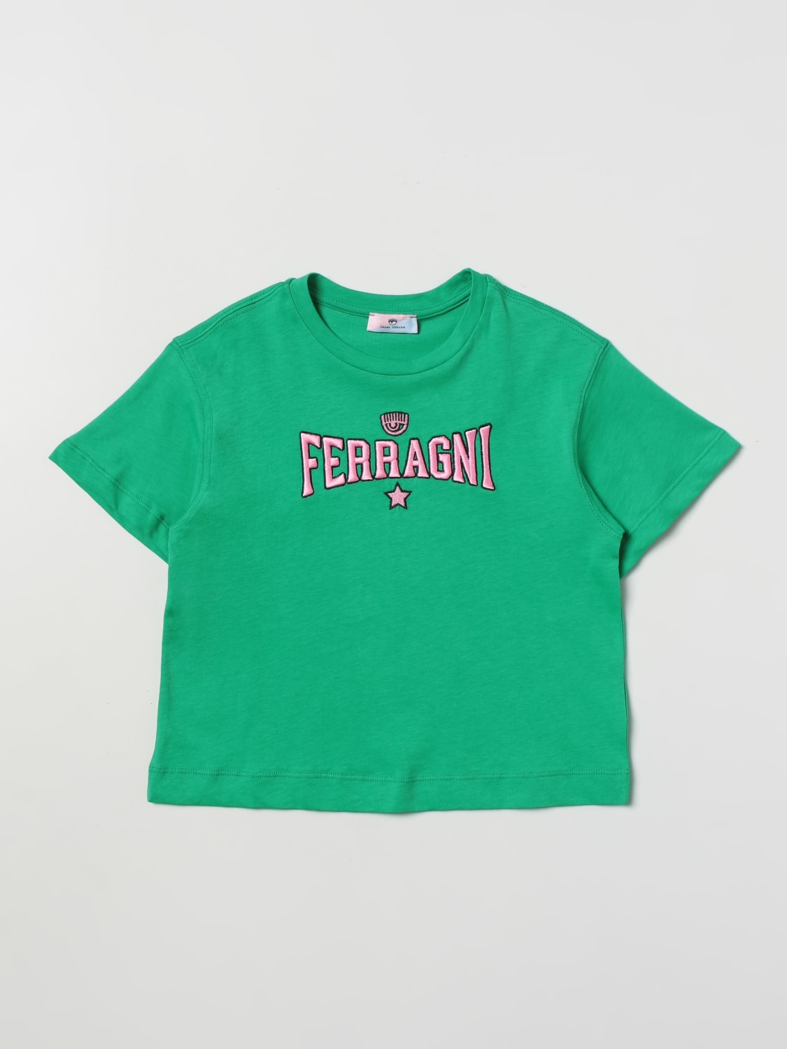 T-shirt Chiara Ferragni: T-shirt Chiara Ferragni fille vert 2