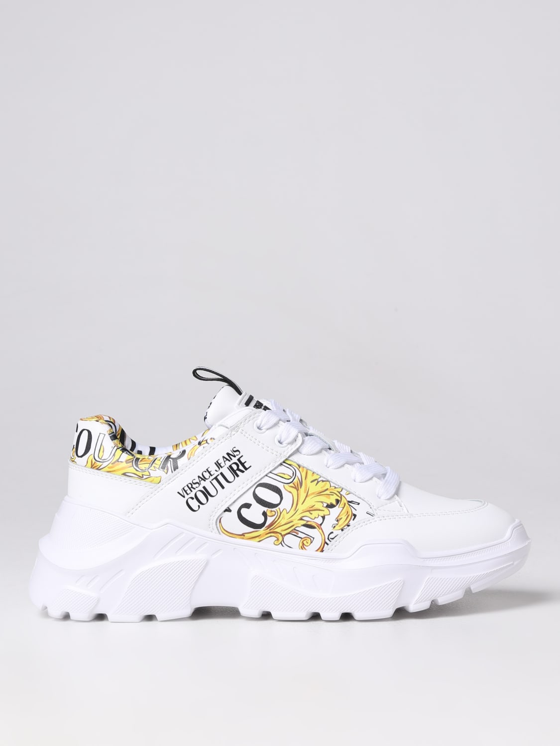 Versace Jeans Couture Outlet: Sneakers men - White | Versace Jeans ...