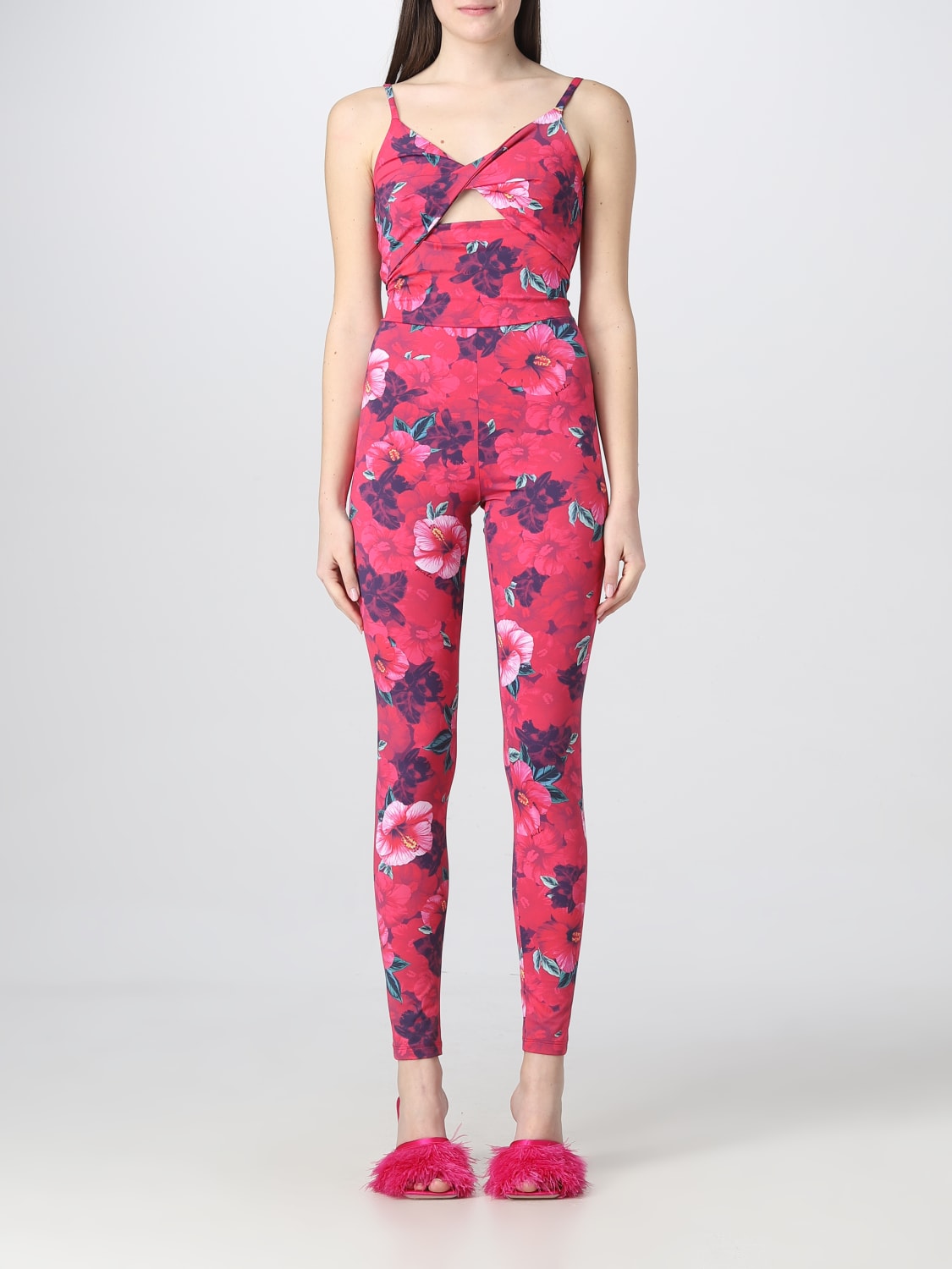 ピンコ レディース ジャンプスーツ トップス Floral Print Jumpsuit-