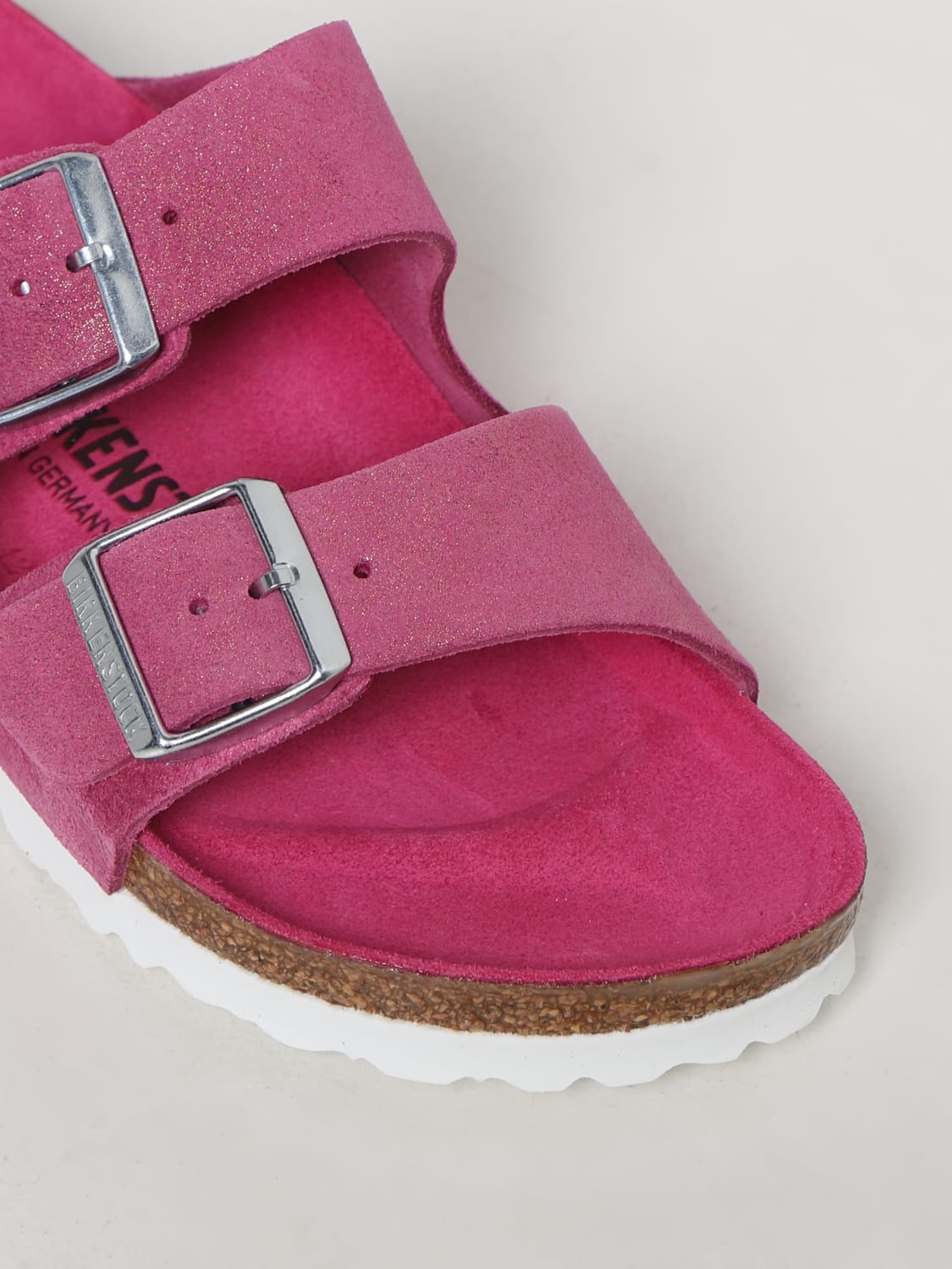 BIRKENSTOCK: flat sandals for woman - Fuchsia Birkenstock flat sandals 1024218 online at GIGLIO.COM