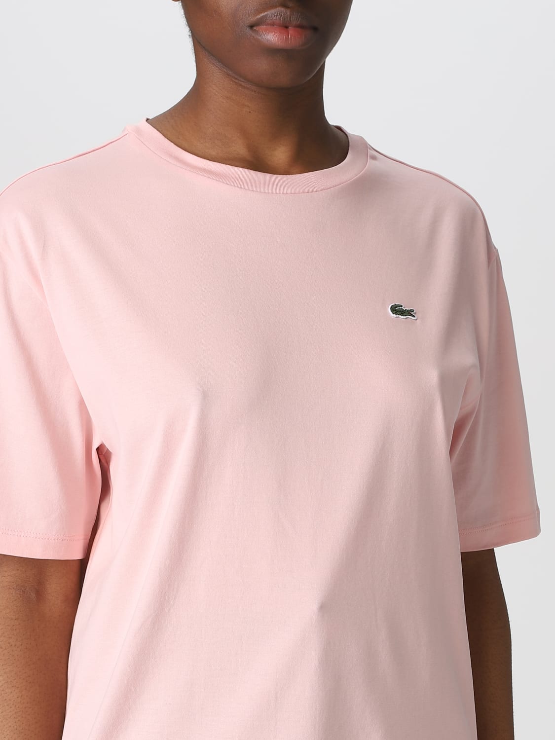 LACOSTE: t-shirt for - Pink | Lacoste t-shirt TF5441 online at GIGLIO.COM