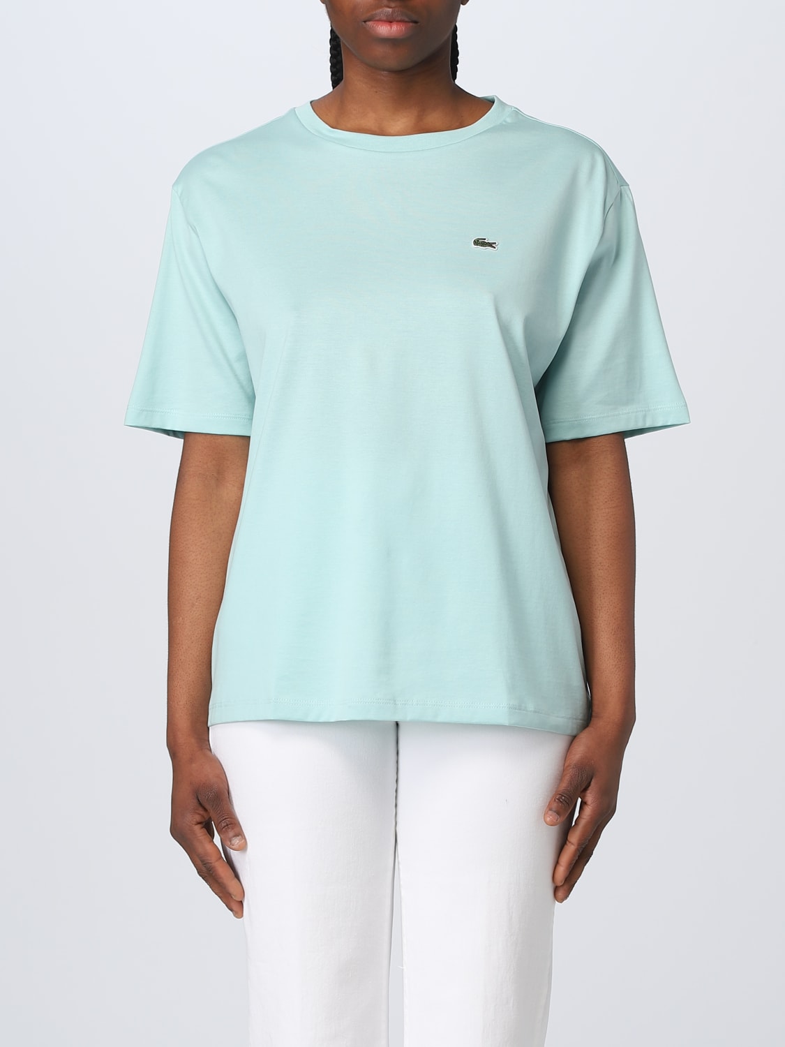 offer erstatte lighed LACOSTE: t-shirt for woman - Water | Lacoste t-shirt TF5441 online on  GIGLIO.COM