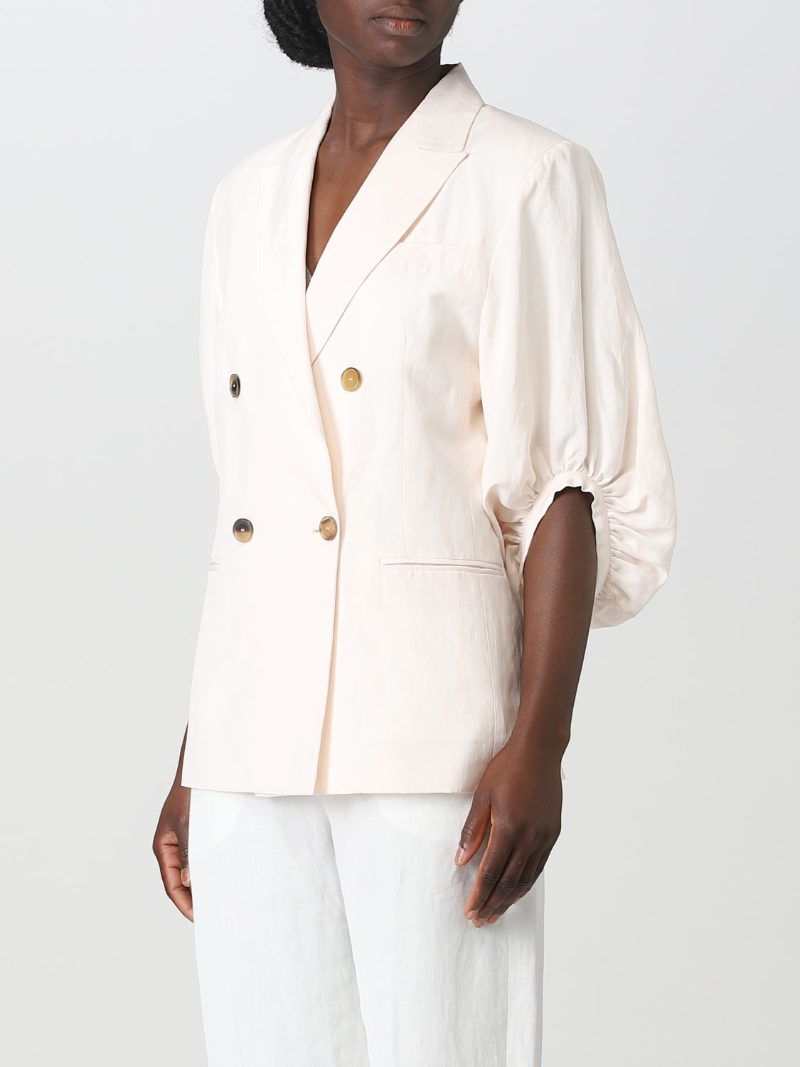 FABIANA FILIPPI: jacket for woman - Cream | Fabiana Filippi jacket