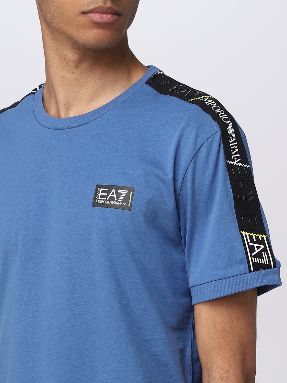 EA7: t-shirt for man - Cobalt | Ea7 t-shirt 3RPT06PJ02Z online GIGLIO.COM