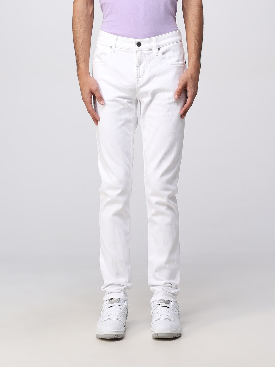 FOR ALL MANKIND: jeans man - White | 7 All Mankind jeans JSMXP460QQ online on GIGLIO.COM