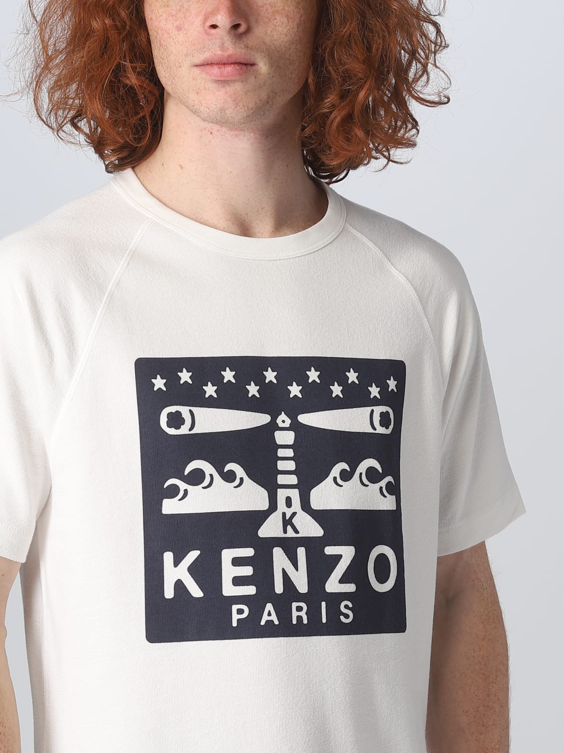 KENZO: t-shirt for man - Beige | Kenzo FD55TS4554SU online on GIGLIO.COM