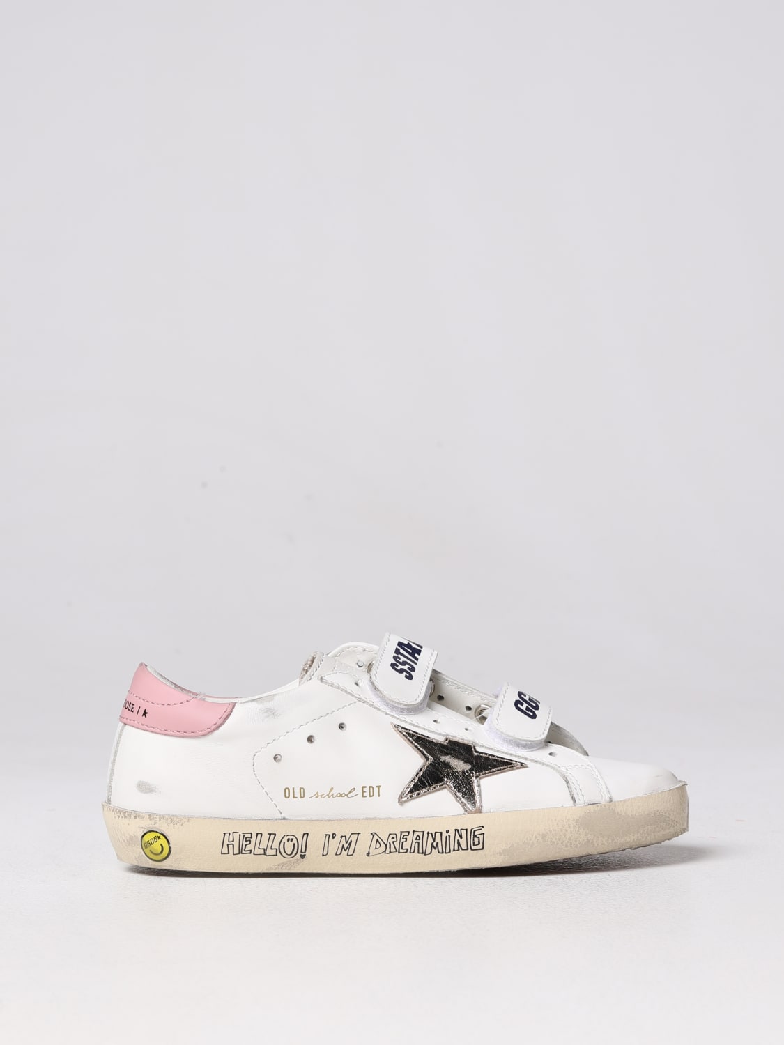 margen aften Løse GOLDEN GOOSE: Old School sneakers in used leather - White | Golden Goose  sneakers GYF00111F00421911399 online at GIGLIO.COM