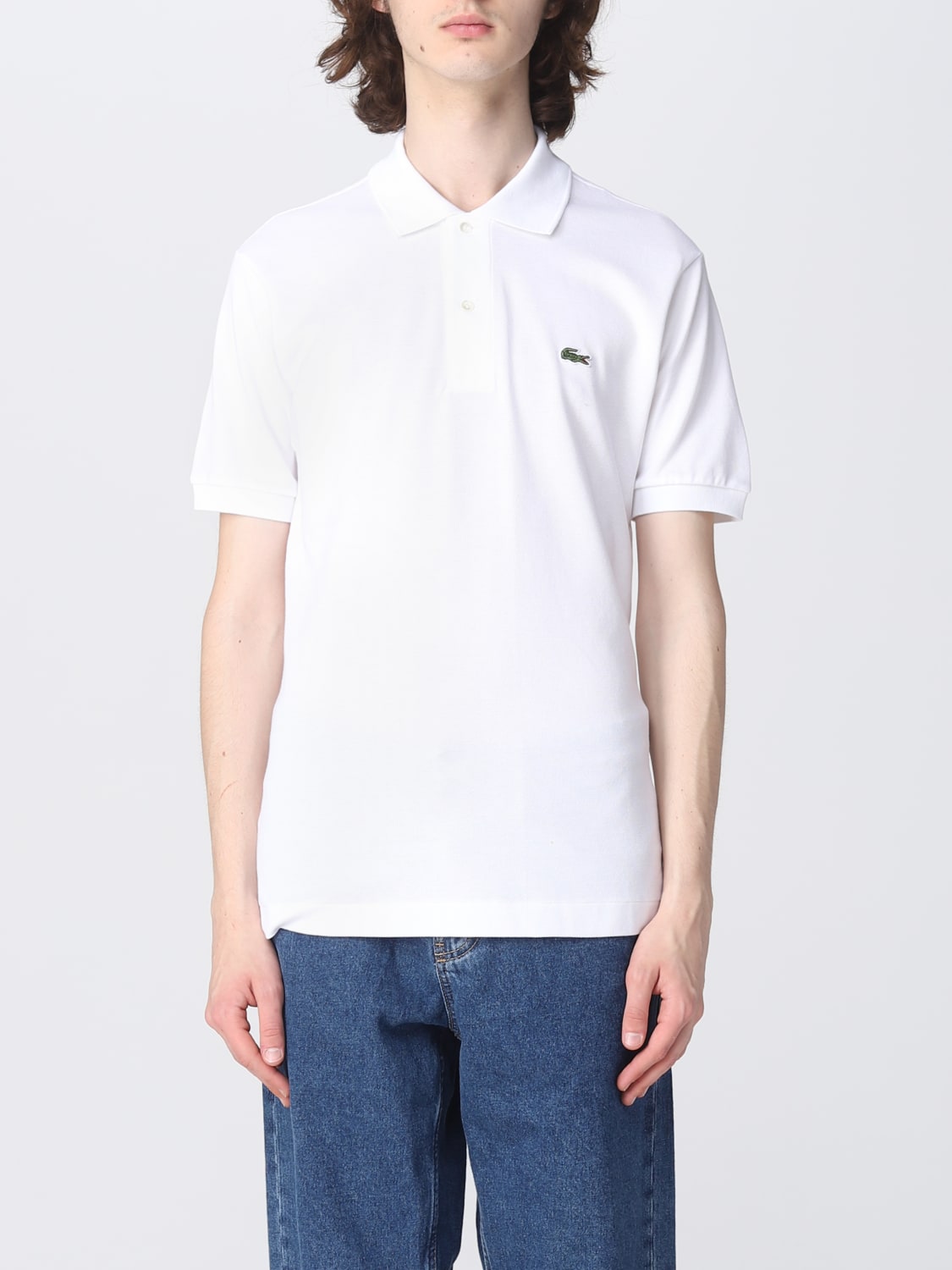 Lacoste Outlet: polo shirt for man - White | Lacoste shirt AB1212 online GIGLIO.COM