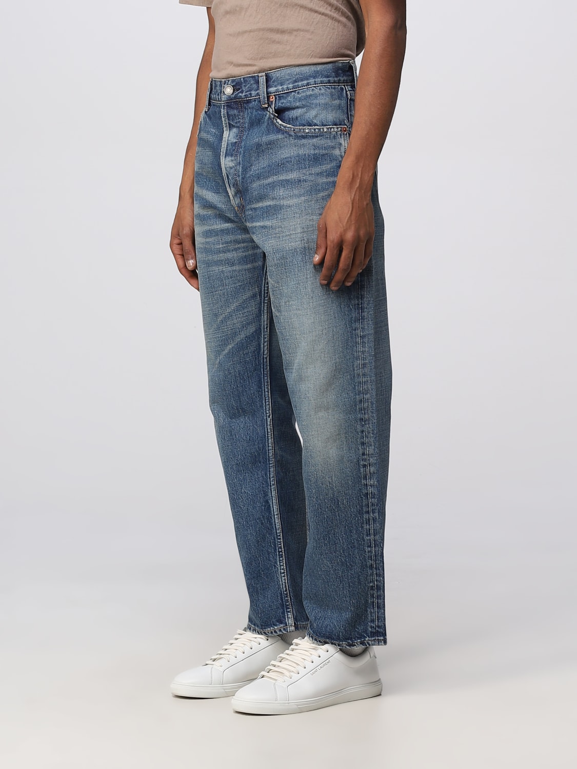 SAINT LAURENT: denim jeans - Denim | Saint Laurent jeans