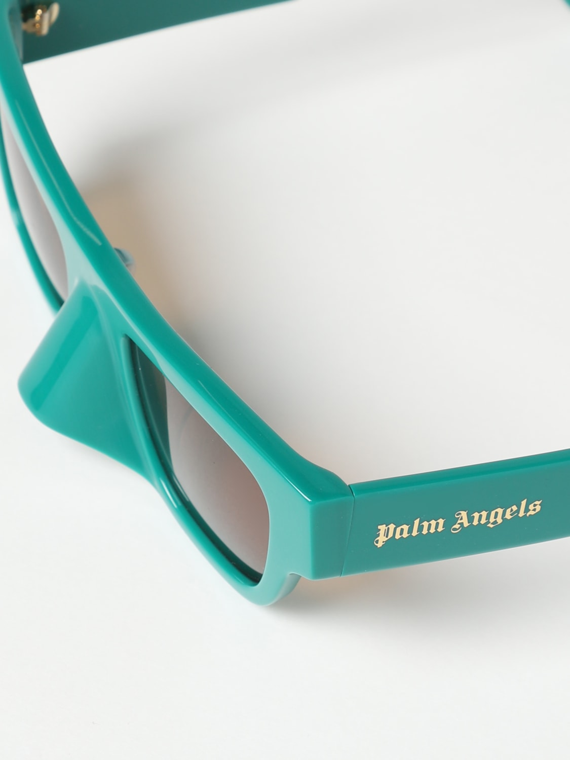 PALM ANGELS: acetate glasses - Green | Palm Angels sunglasses ...