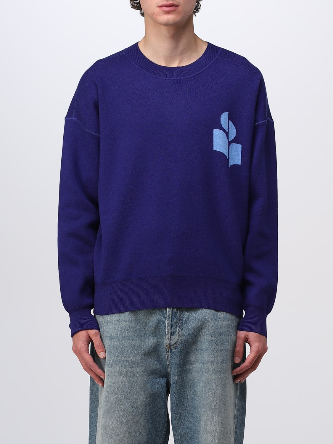 ISABEL MARANT: sweater for man - Blue | Marant sweater PU0048HAA1L03H online at GIGLIO.COM