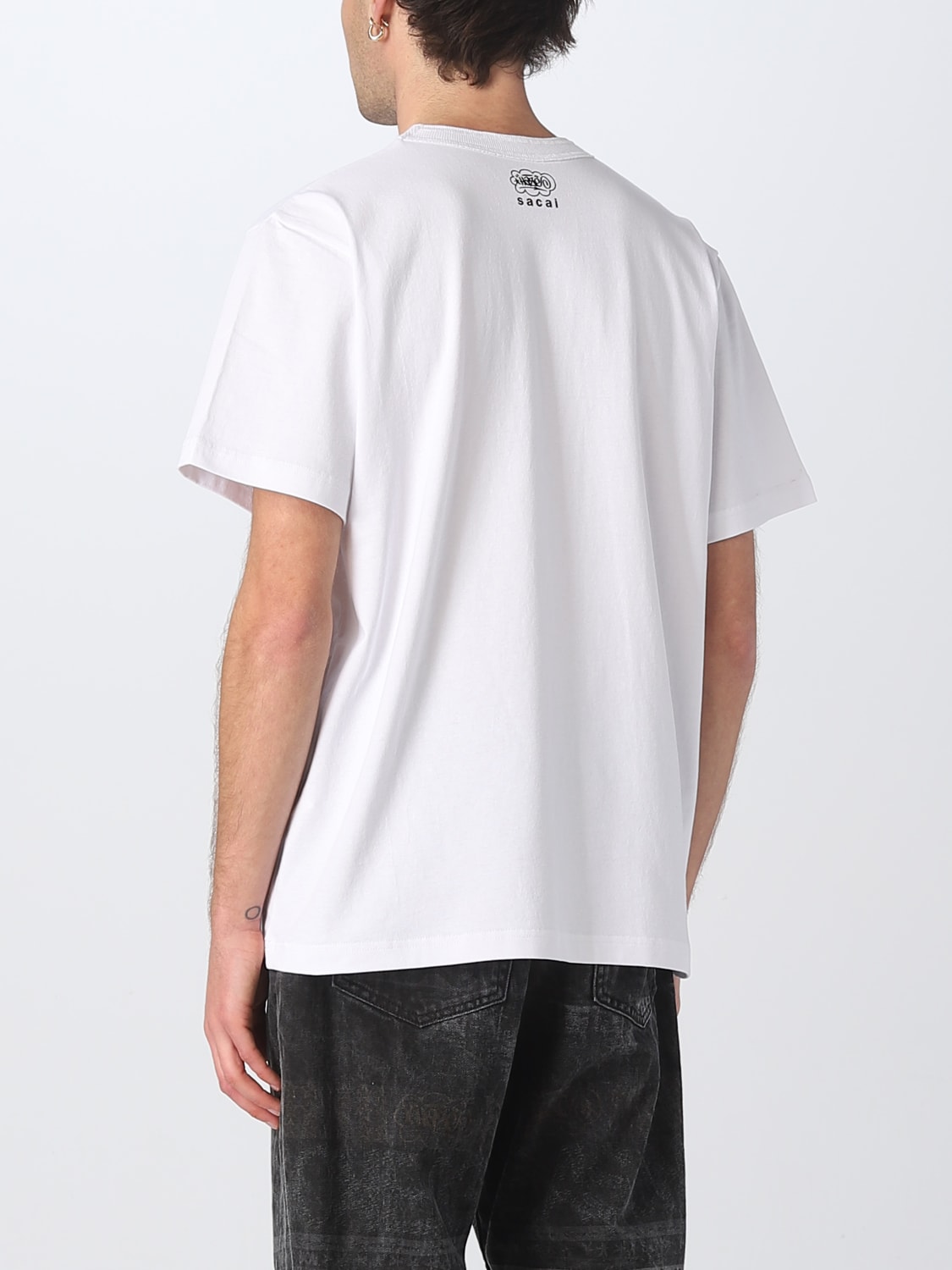 SACAI: t-shirt for man - White | Sacai t-shirt 230465S online on