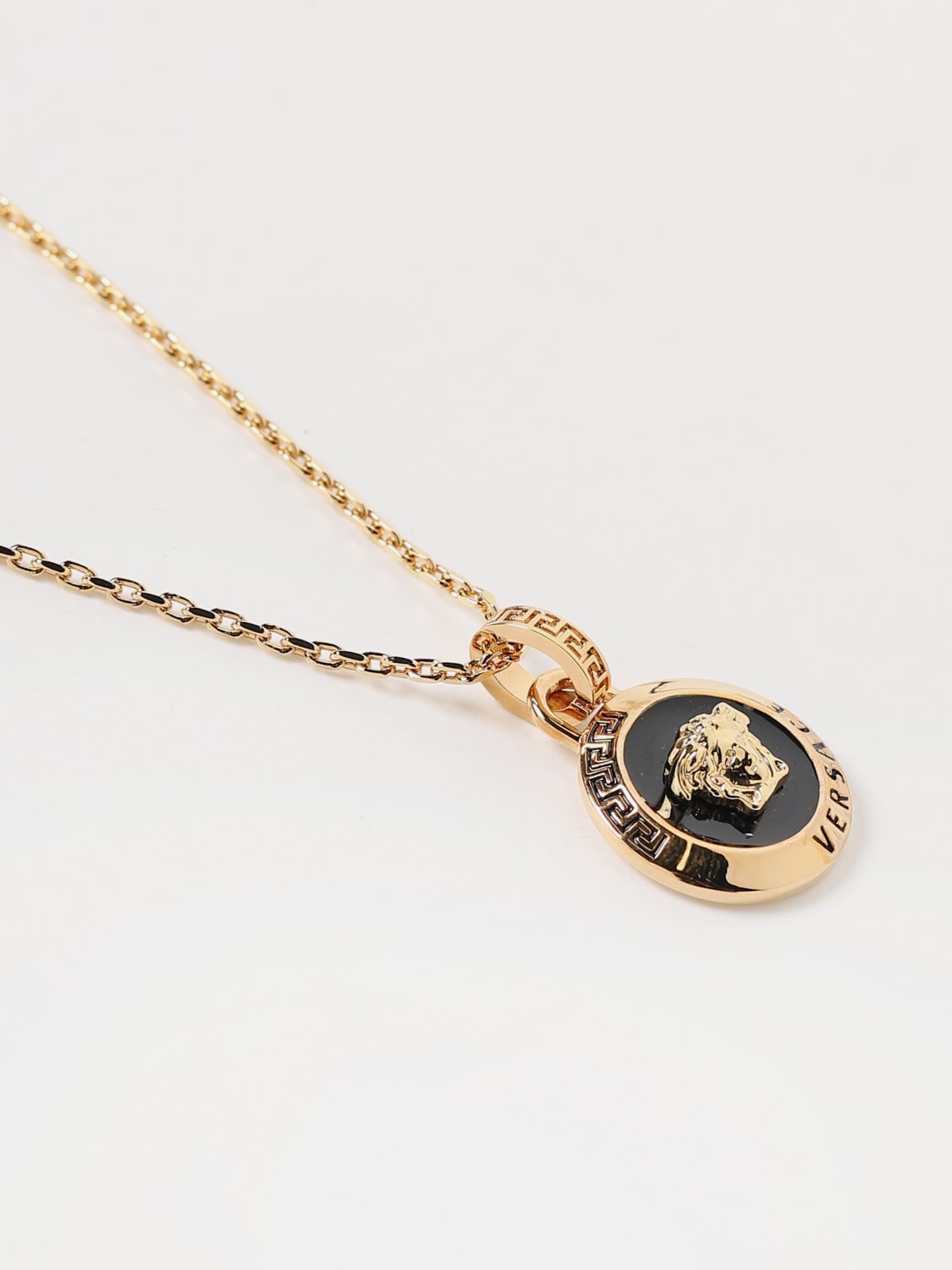 Versace Outlet: Medusa necklace in metal - Gold | Versace jewel ...