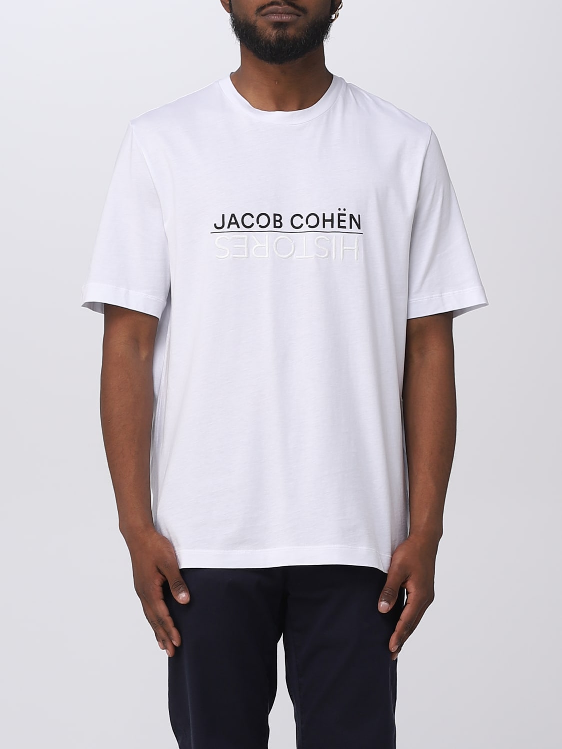 T-shirt Jacob Cohen: T-shirt Jacob Cohen in jersey bianco 2