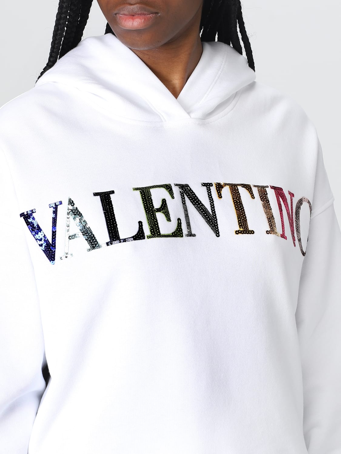 VALENTINO: sweatshirt for White | Valentino sweatshirt 2B3MF21K7TB online on GIGLIO.COM