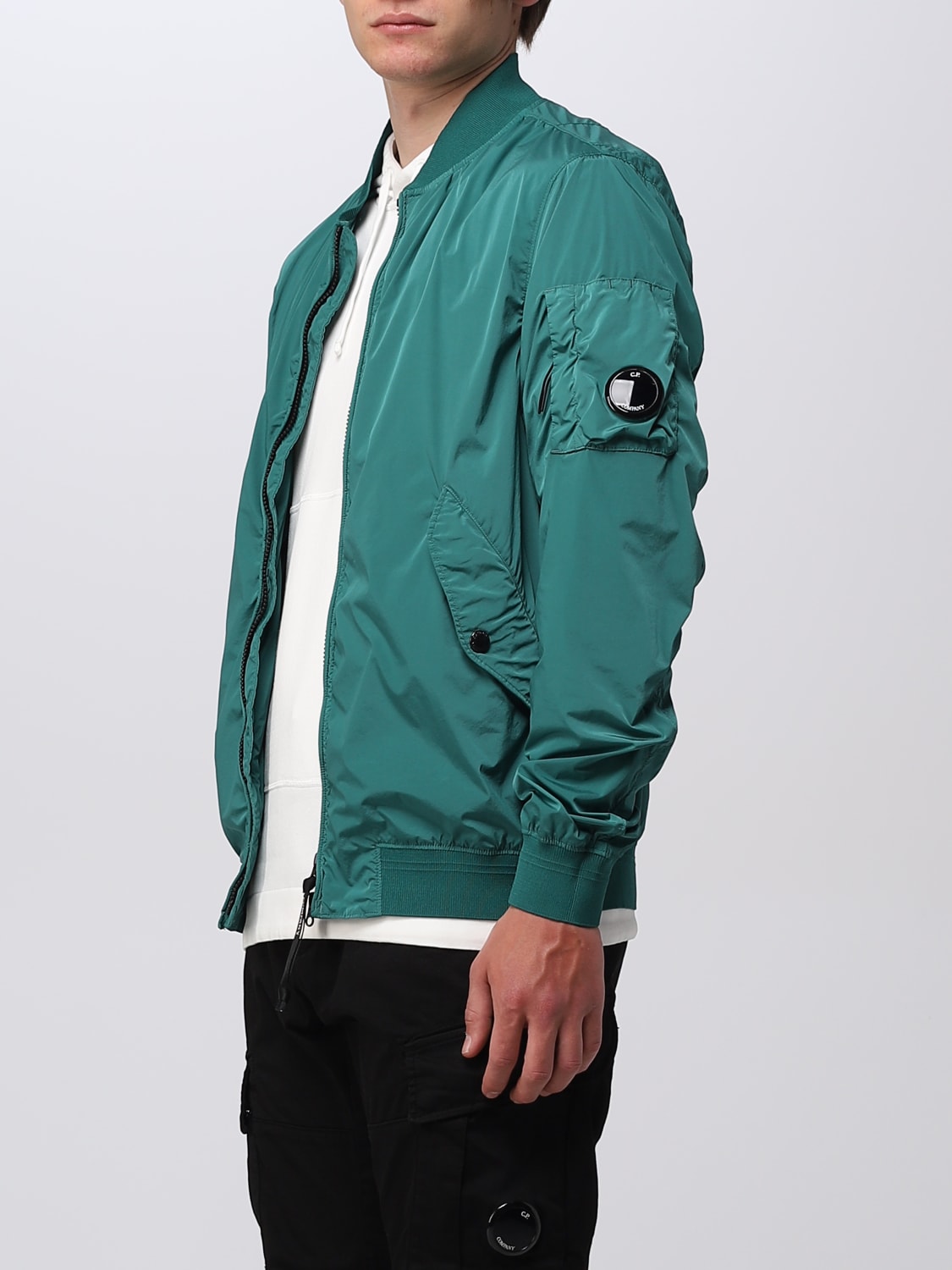 C.P. COMPANY: jacket for man - Grass Green | C.p. Company jacket 14CMOW004A005864G on GIGLIO.COM