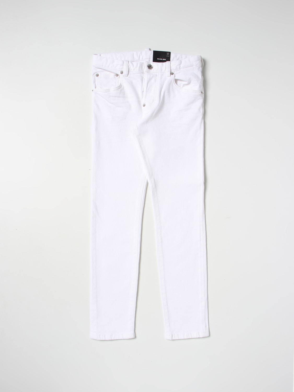 Jeans Dsquared2 Junior: Jeans Dsquared2 Junior in denim bianco 2