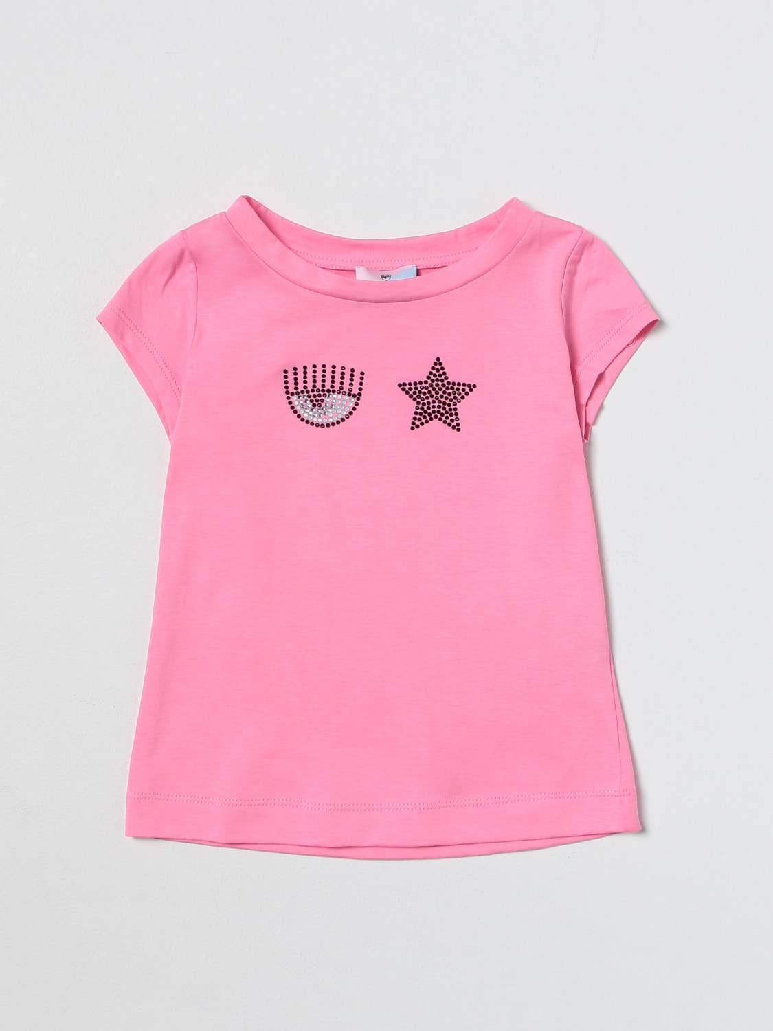 T-shirt Chiara Ferragni: T-shirt Chiara Ferragni in cotone rosa 2