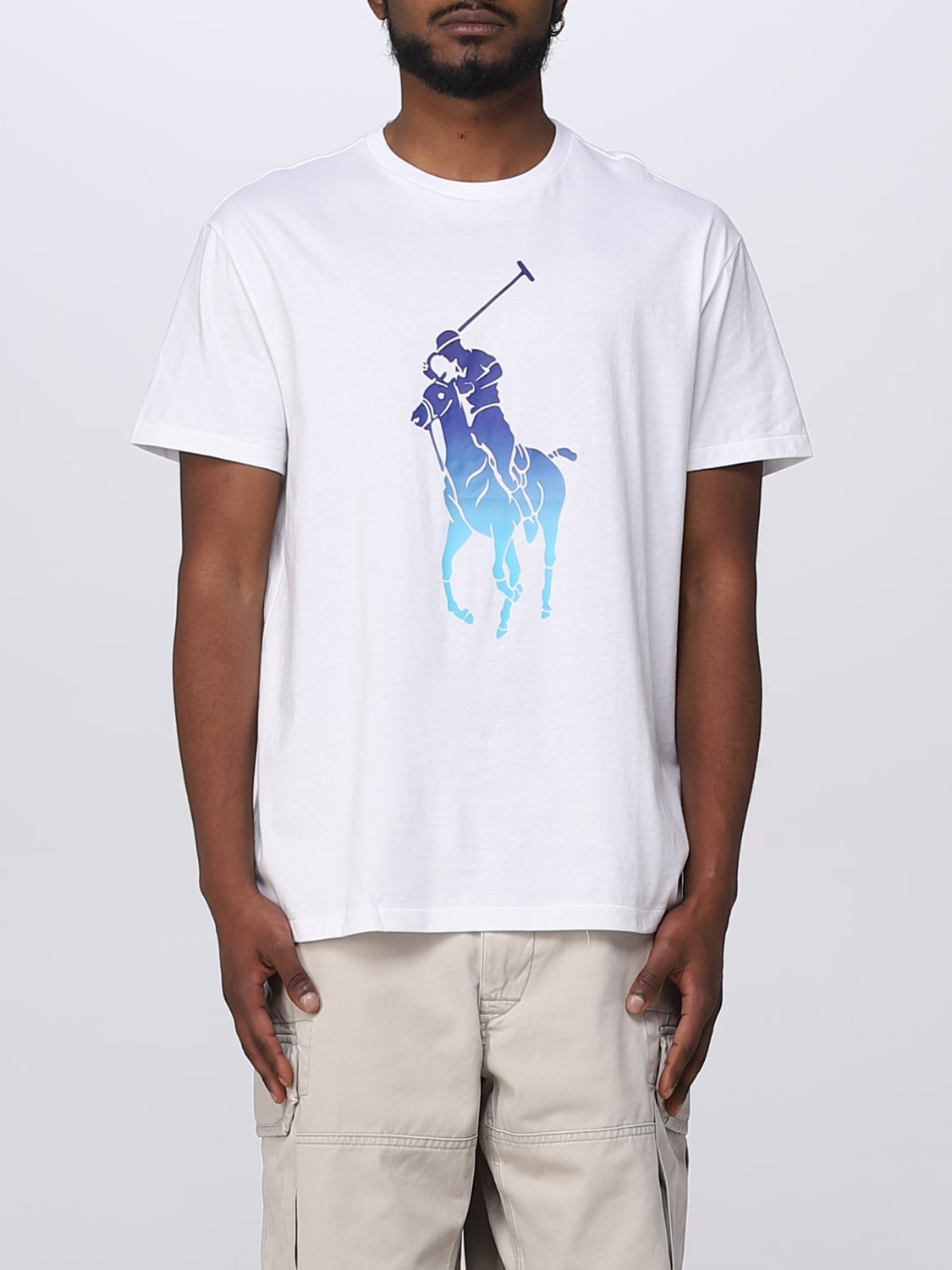 POLO RALPH LAUREN: t-shirt for man - White | Polo Ralph Lauren 710890946 online at GIGLIO.COM