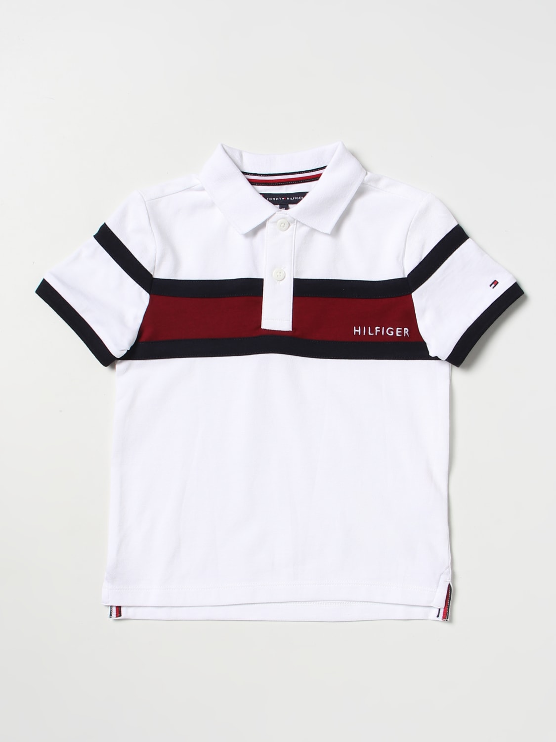 TOMMY HILFIGER: polo shirt for boys - | Tommy polo shirt KB0KB08158 online at GIGLIO.COM