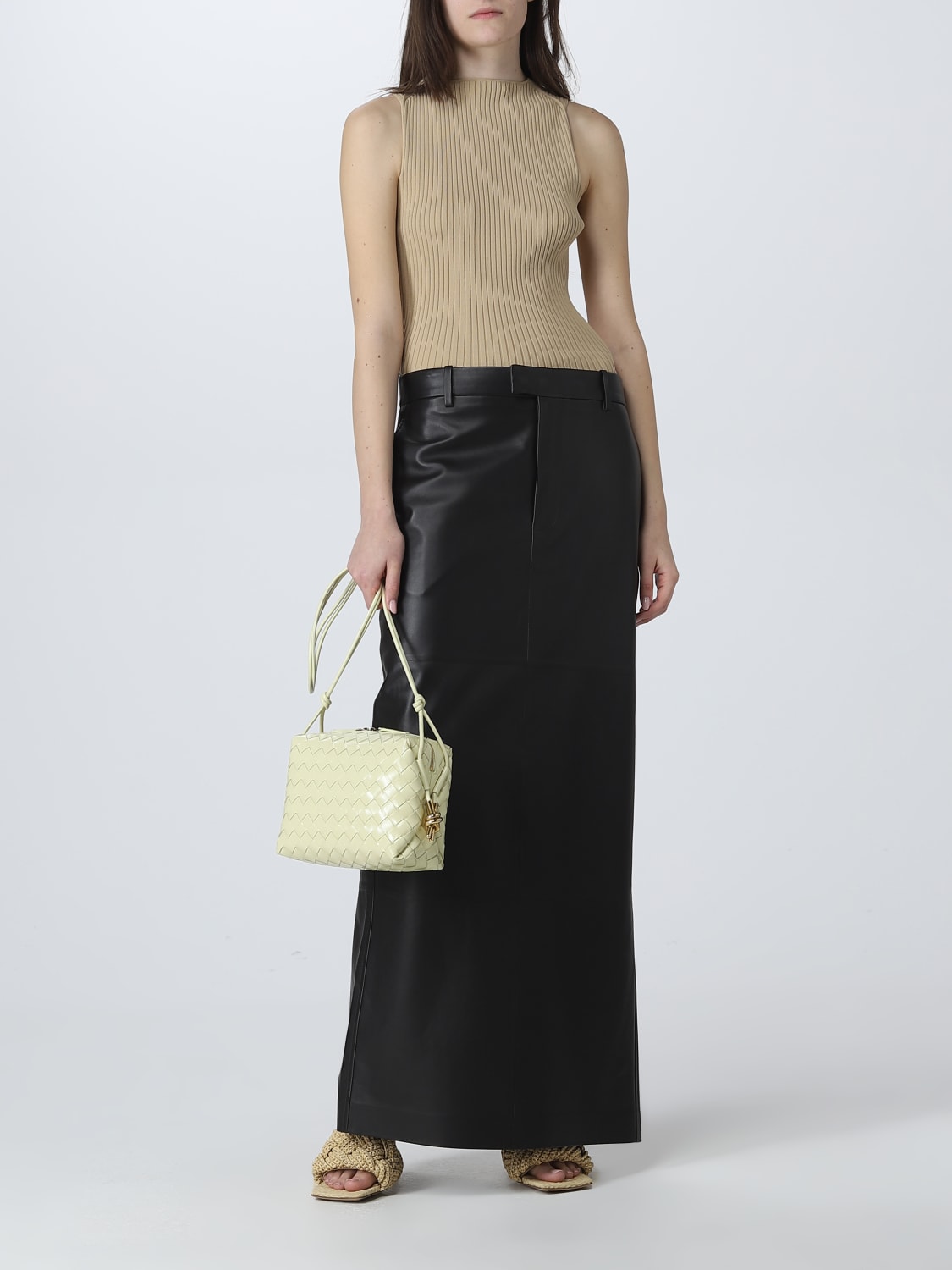 BOTTEGA VENETA: Loop bag in brushed leather - Black  Bottega Veneta  crossbody bags 736130V2GV1 online at