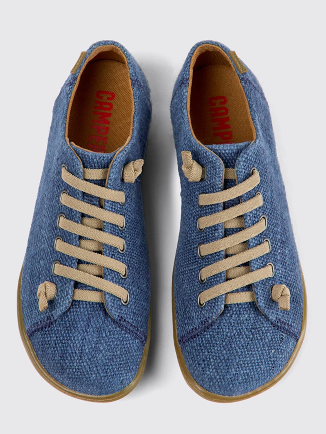 CAMPER: Peu sneakers in hemp - Blue | Camper sneakers K201477-005 PEU ...