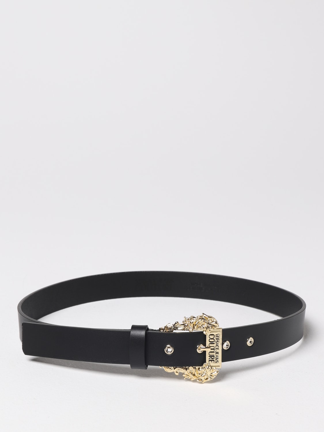 Versace Jeans COUTURE White belt for women with Baroque buckle