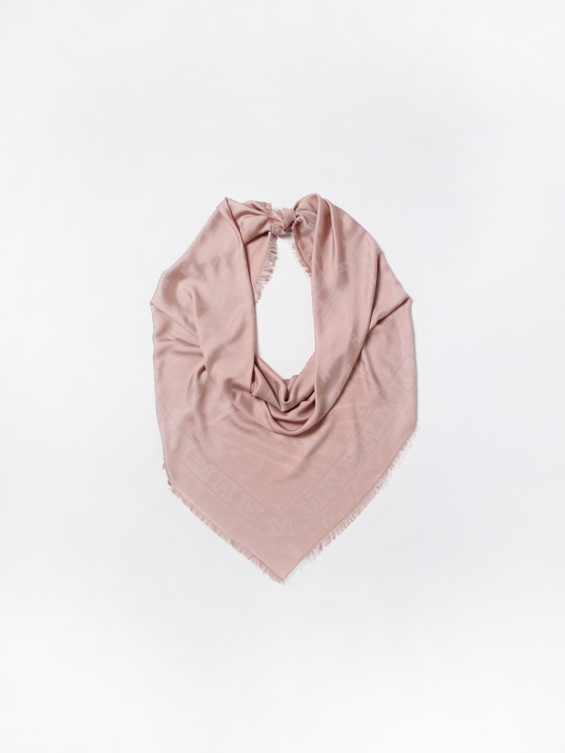 monogram scarf pink