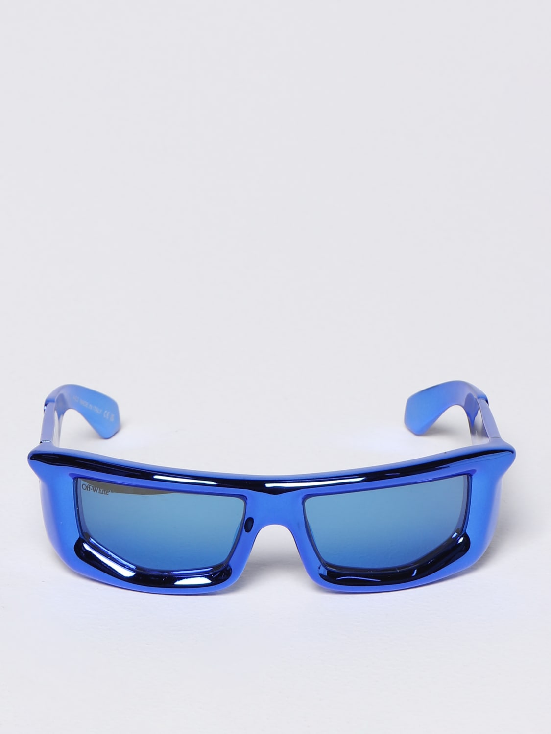 OFF-WHITE: Volcanite sunglasses in acetate - Blue | Off-White ...