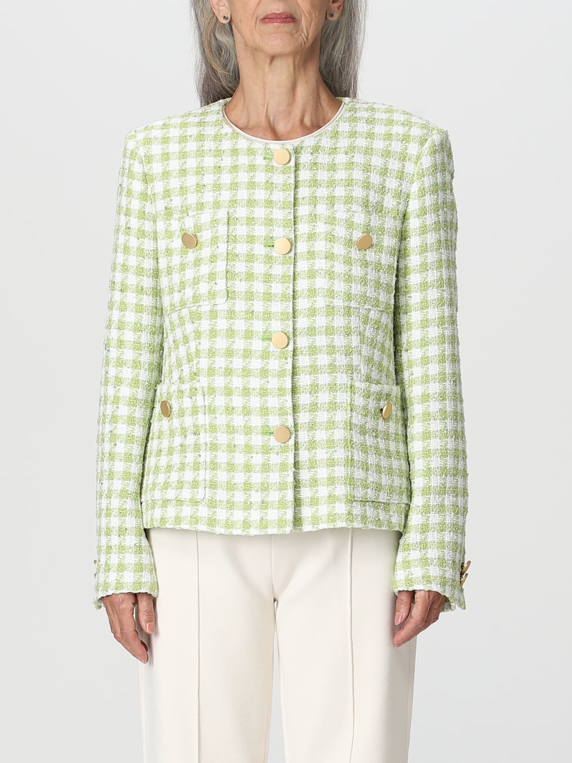 TAGLIATORE: jacket for woman - Green | Tagliatore jacket