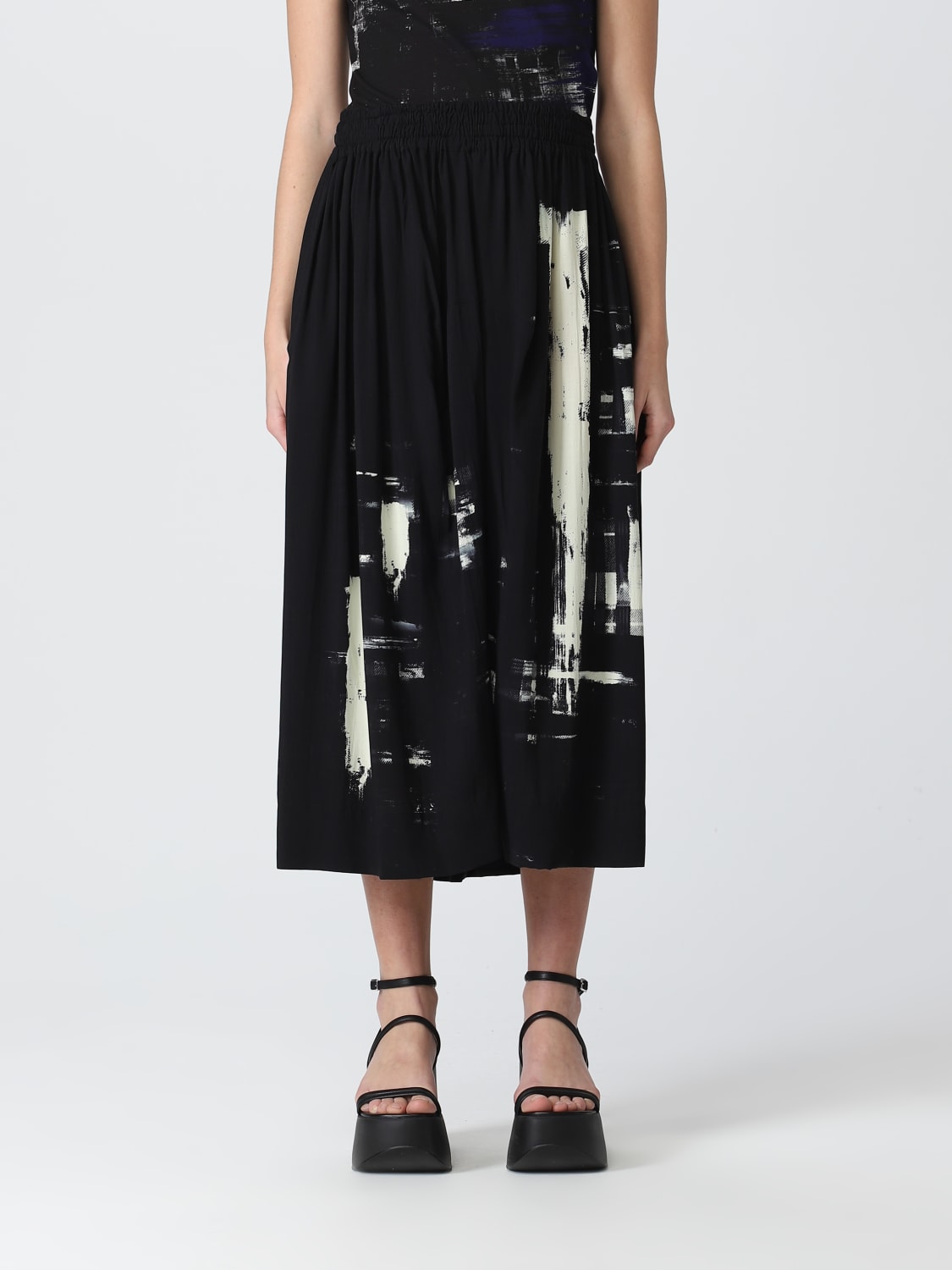 YOHJI YAMAMOTO: skirt for woman - White | Yohji Yamamoto skirt