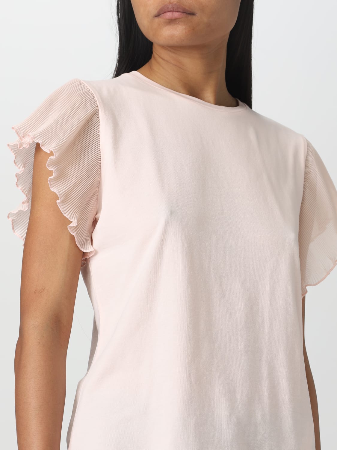 LIU JO: t-shirt for woman - Pink | Liu Jo t-shirt WA3361J5003 online at ...