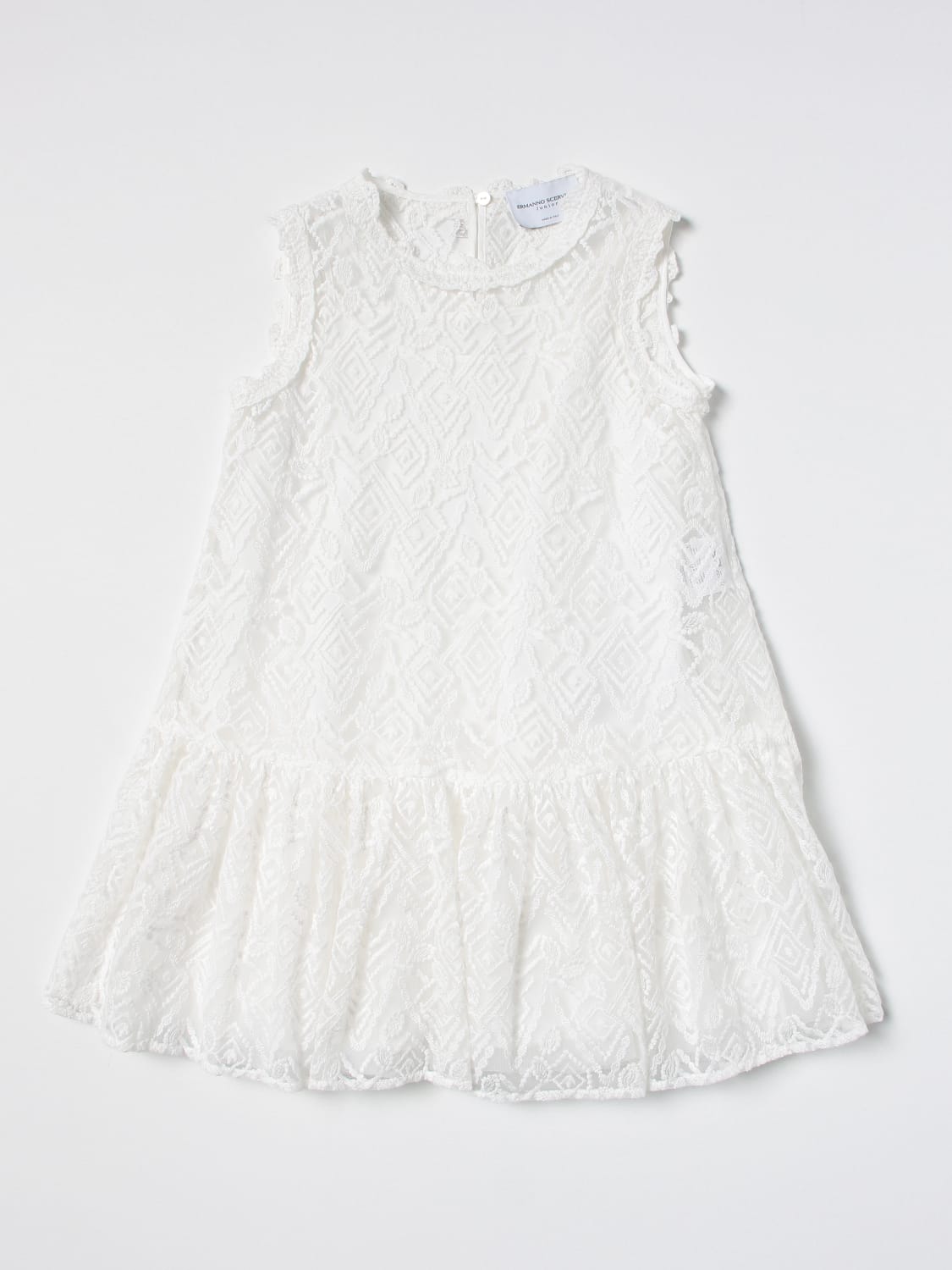 ERMANNO SCERVINO JUNIOR: dress for girls - Yellow Cream | Ermanno