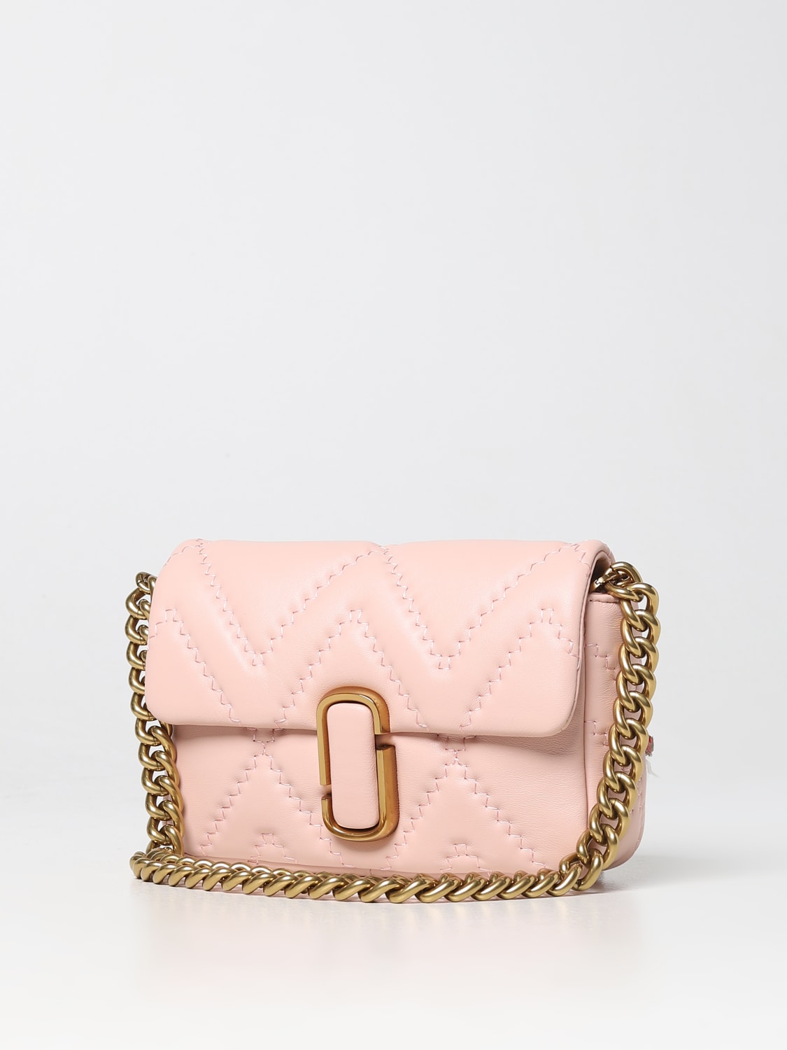Marc Jacobs Crossbody Snapshot Shoulder Bag gray pink Free